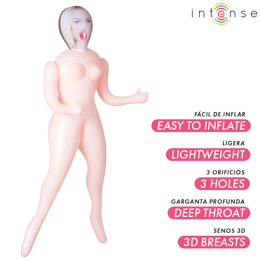 INTENSE DOLLS – INGRID INFLATABLE DOLL WITH THREE ORIFICES