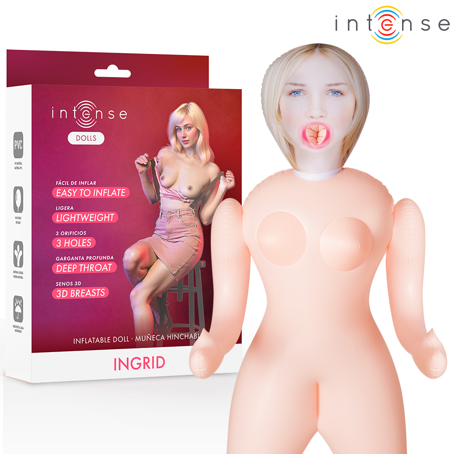 INTENSE DOLLS – INGRID INFLATABLE DOLL WITH THREE ORIFICES