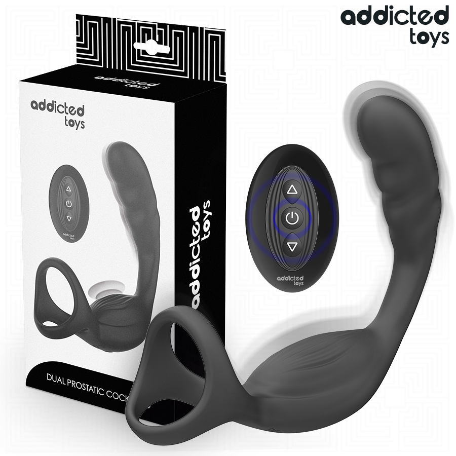 ADDICTED TOYS – DUAL PROSTATIC COCK RING REMOTE CONTROL