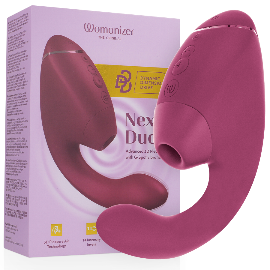 WOMANIZER – DUO NEXT DUAL CLITORAL  G-SPOT STIMULATOR DUSKY PINK