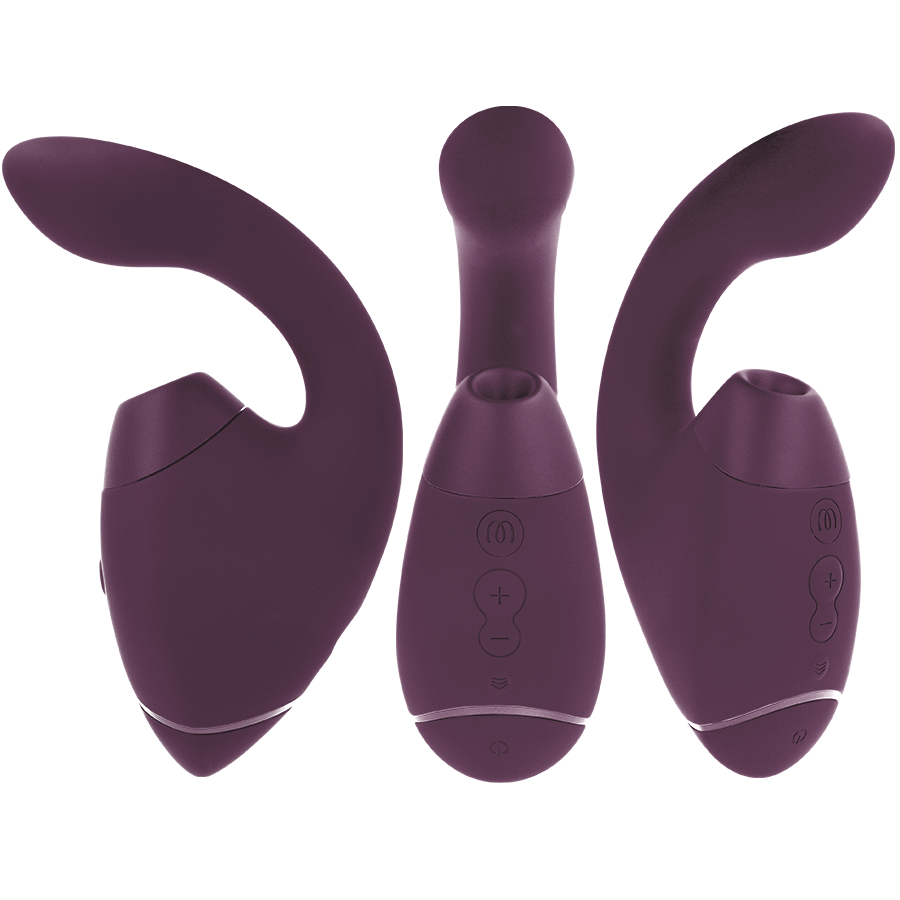 WOMANIZER – DUO NEXT DUAL CLITORAL  G-SPOT STIMULATOR DARK PURPLE