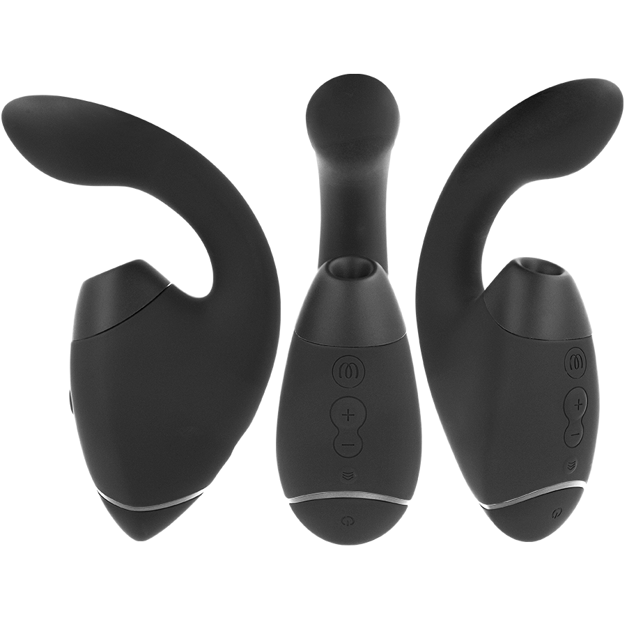 WOMANIZER – DUO NEXT DUAL CLITORAL  G-SPOT STIMULATOR BLACK