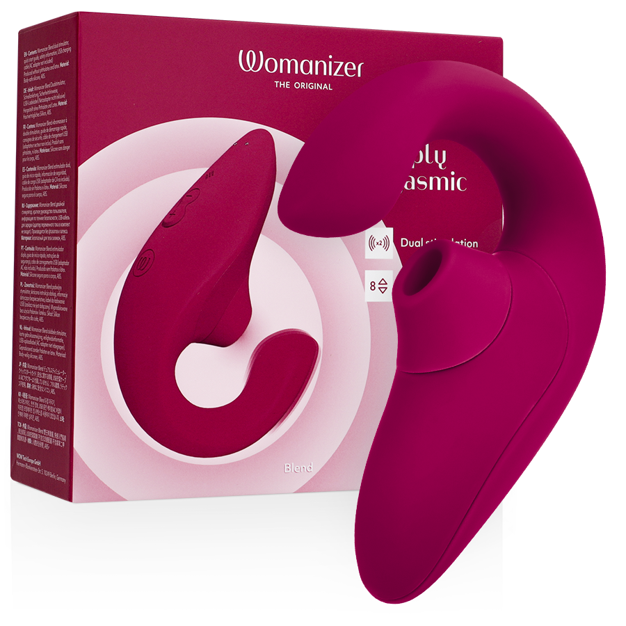 WOMANIZER – BLEND RABBIT VIBRATOR STIMULATOR VIBRANT PINK