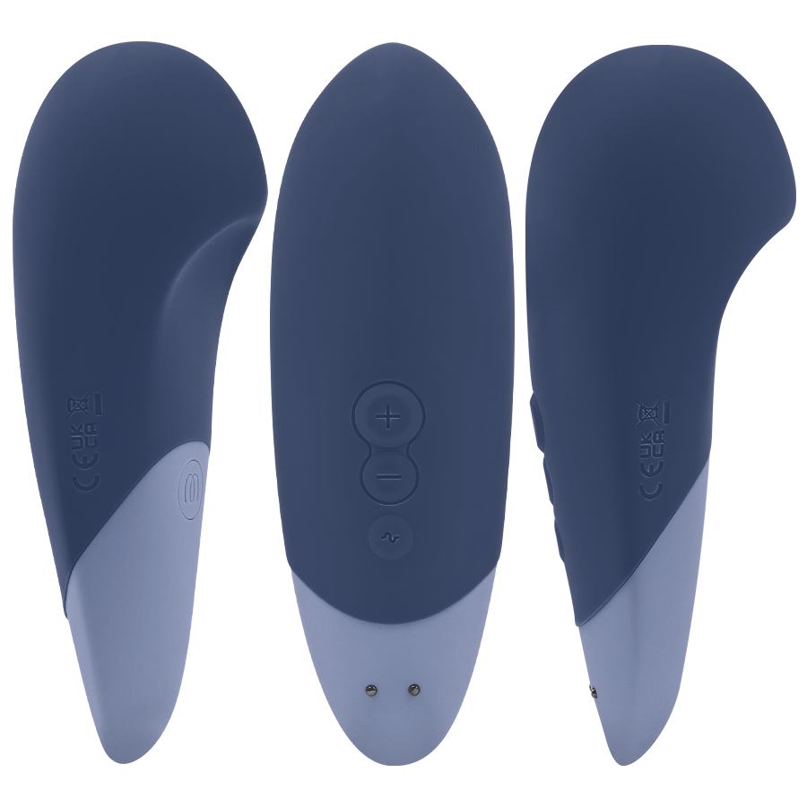 WOMANIZER – VIBE LAY-ON SILENT VIBRATOR DARK BLUE
