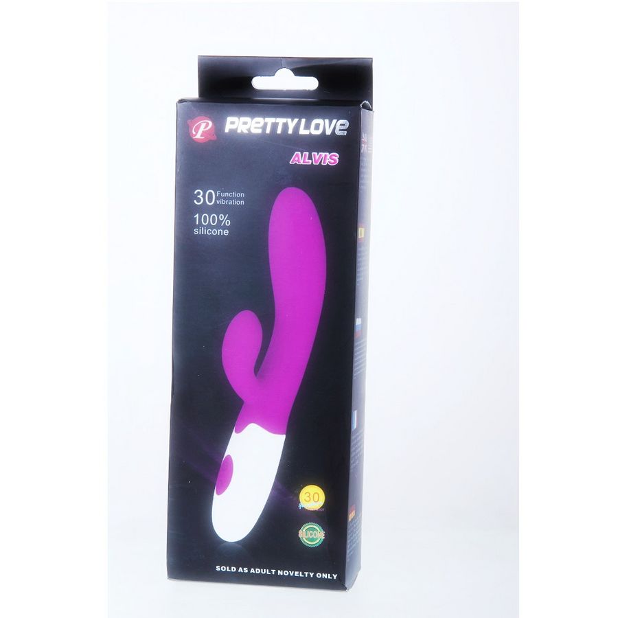 PRETTY LOVE – FLIRTATION ALVIS VIBRATOR WITH CLITORIS STIMULATOR