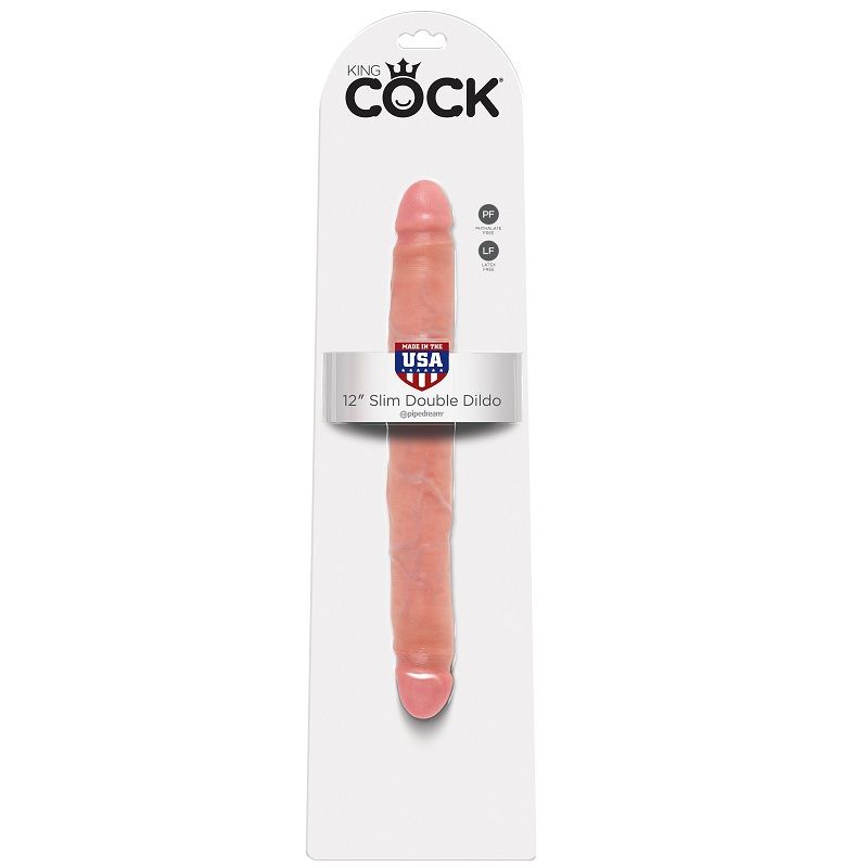 KING COCK – SLIM DOUBLE DILDO 30 CM