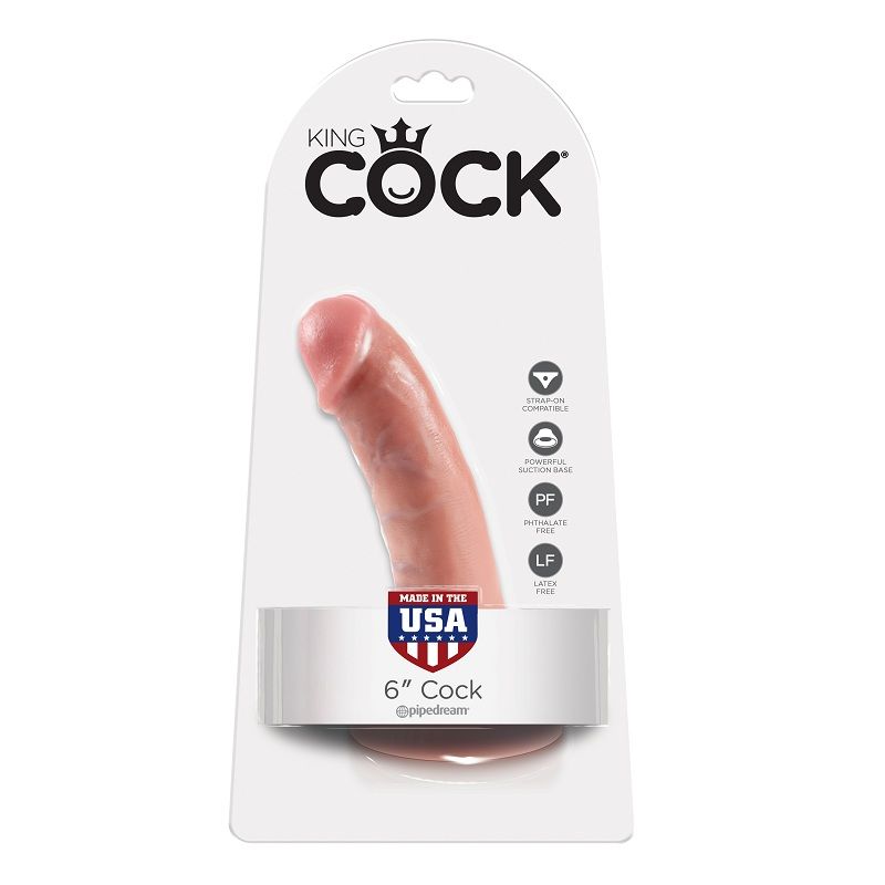 KING COCK – 6 DILDO FLESH 15.2 CM