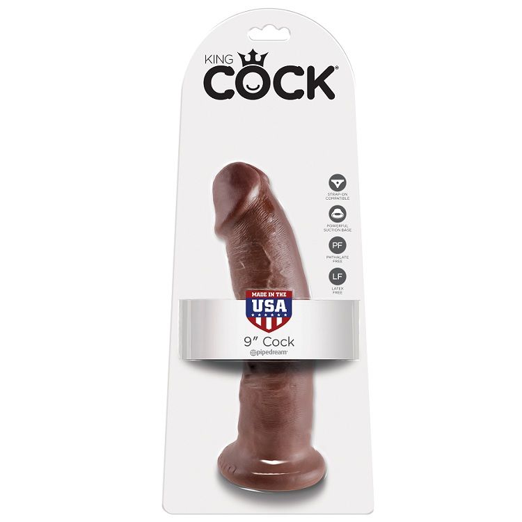 KING COCK – 9 DILDO BROWN 22.9 CM