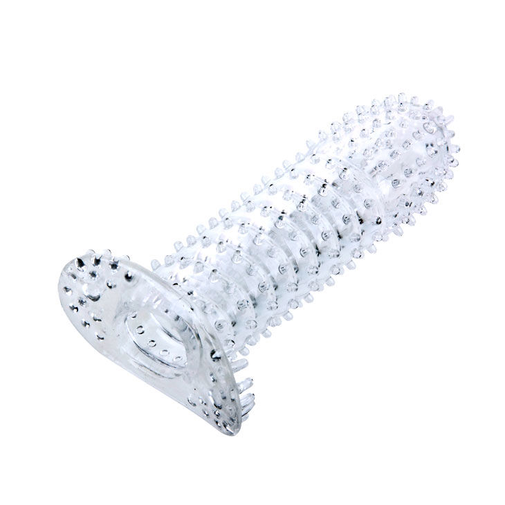 BAILE – PENIS SHEATH WITH TRANSPARENT STIMULATING POINTS 14 CM