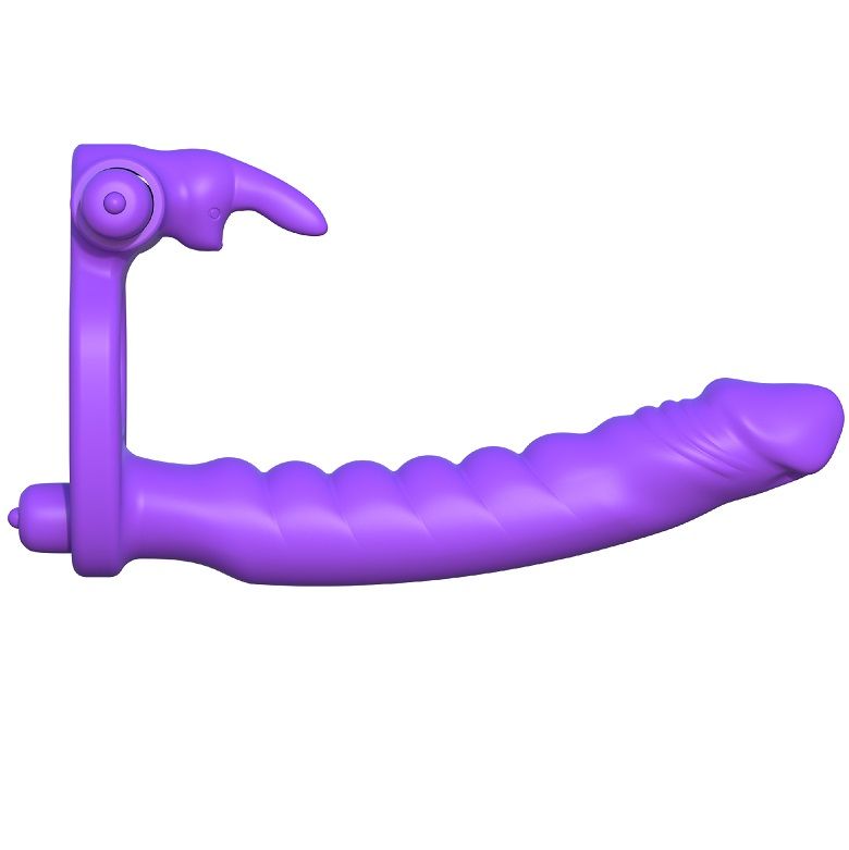 FANTASY C-RINGZ – SILICONE DOUBLE VIBRATOR RABBIT