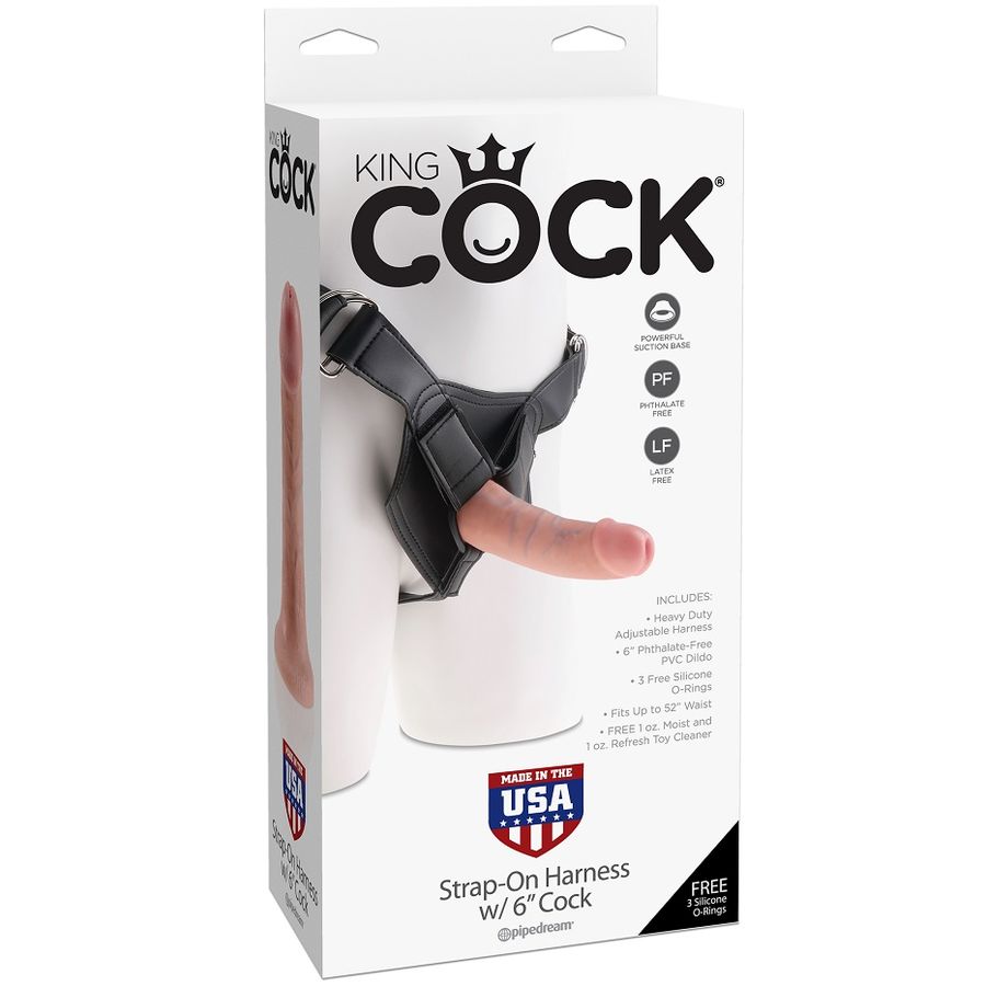 KING COCK – HARNESS WITH REALISTIC PENIS 15.20 CM