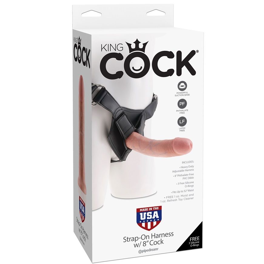 KING COCK - HARNESS WITH REALISTIC PENIS 20.3 CM - Image 4