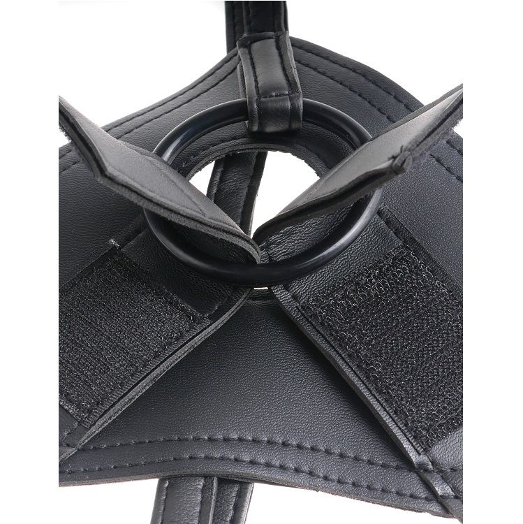 KING COCK – HARNESS WITH BLACK REALISTIC PENIS 22.9 CM