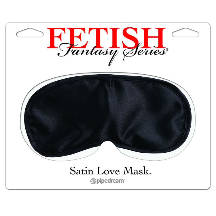 FETISH FANTASY SERIES – SATIN LOVE MASK BLACK