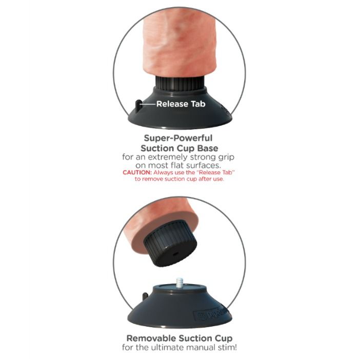 KING COCK – 25.5 CM VIBRATING COCK WITH BALLS FLESH