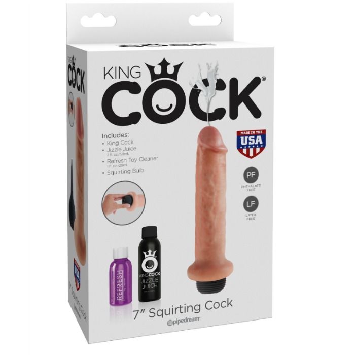 KING COCK – 17.8 CM SQUIRTING DILDO