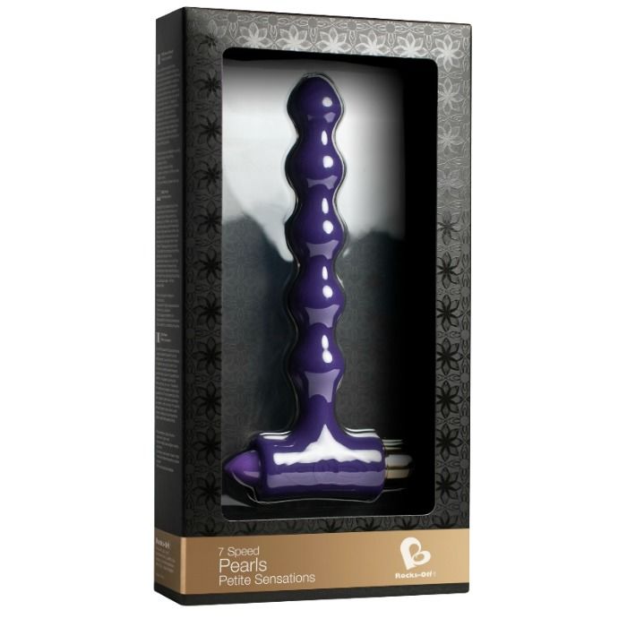 ROCKS-OFF – ANAL PLUG WITH VIBRATION AND RIVERLES PETITE SENSATIONS PEARLS