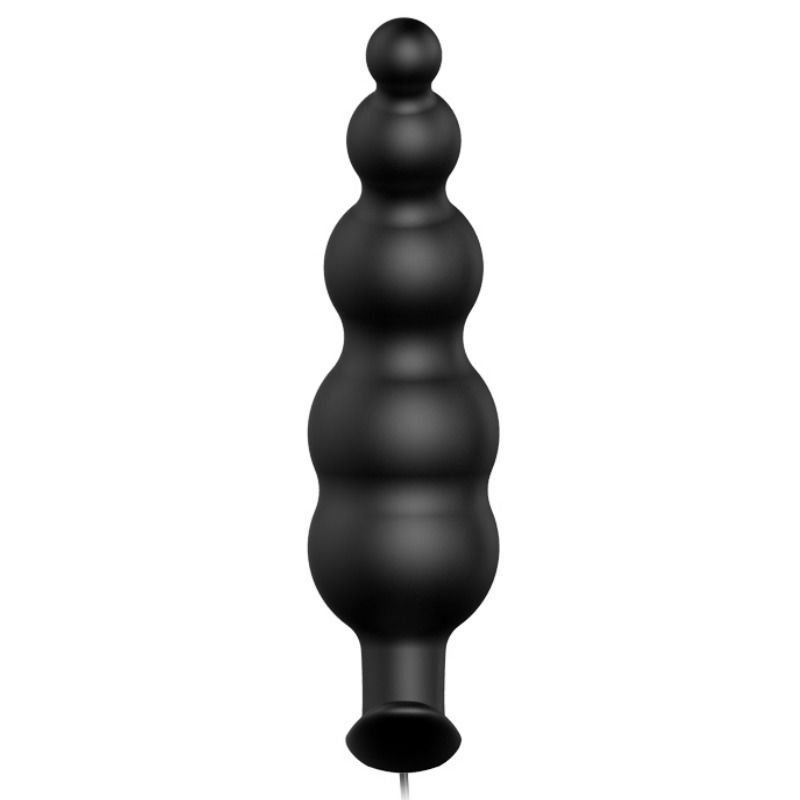 PRETTY LOVE – ANAL PLUG SILICONE EXTRA STIMULATION AND 12 VIBRATION MODES BLACK REMOTE CONTROL