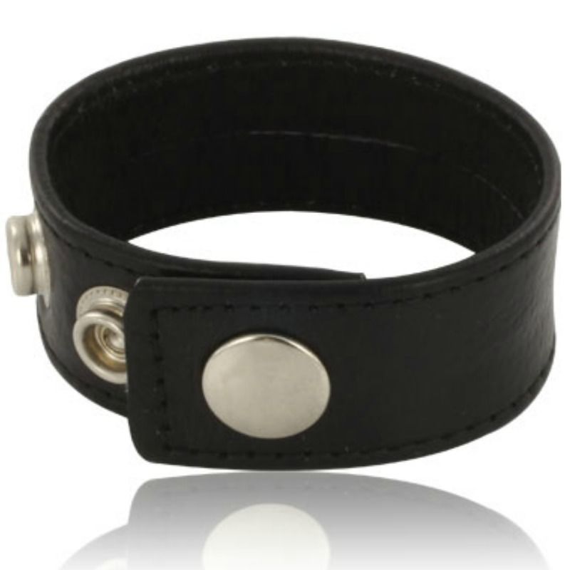 LEATHER BODY – ADJUSTABLE LEATHER STRAP FOR PENIS BLACK