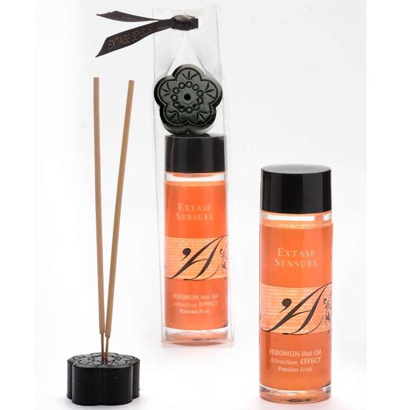 EXTASE SENSUAL – HEAT EFFECT MASSAGE OIL WITH PASSION FRUIT PHEROMONES 100 ML