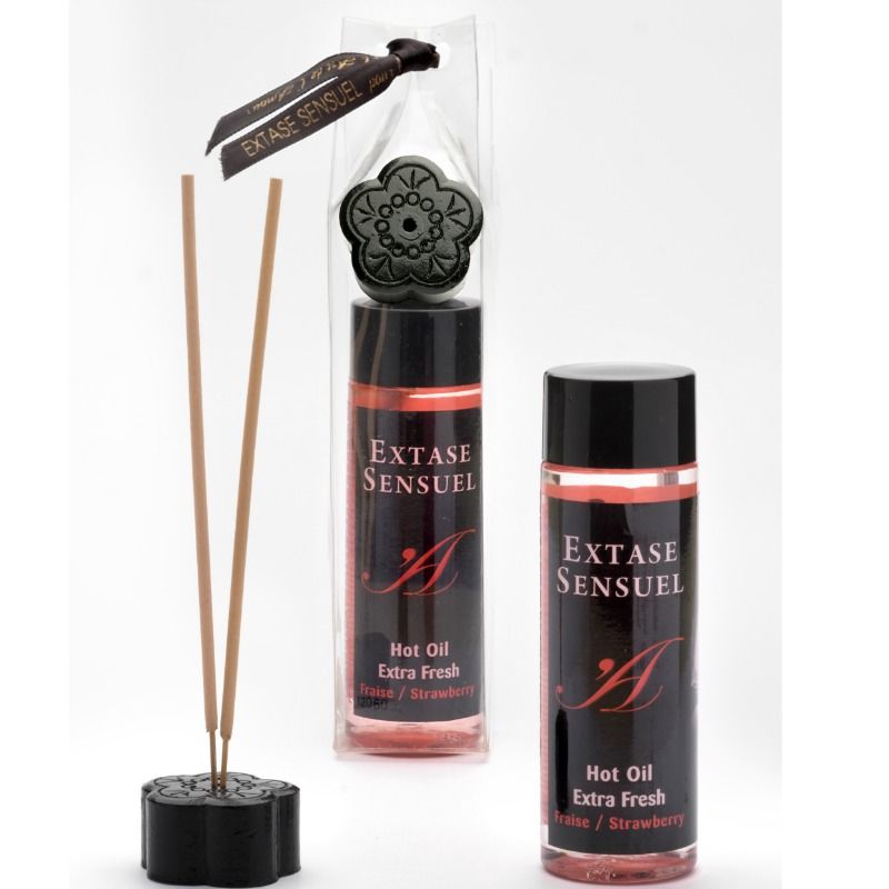 EXTASE SENSUAL – MASSAGE OIL WITH EXTRA FRESH STRAWBERRY EFFECT 100 ML