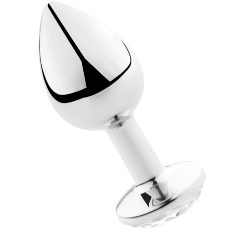 SECRETPLAY – PLUG ANAL TRANSPARENT ALUMINUM 8 CM