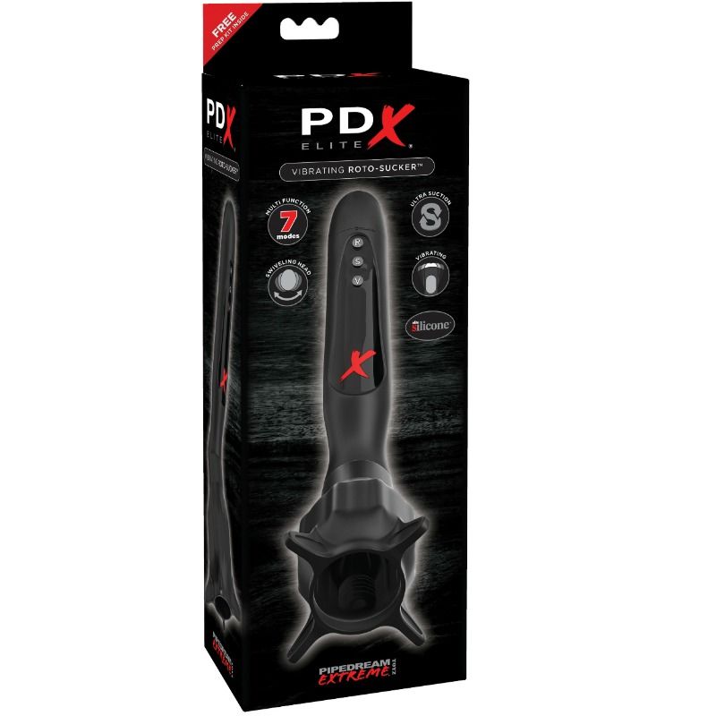 PDX ELITE – VIBRATING STIMULATOS WITH ROTO-SUCKER SUCTION
