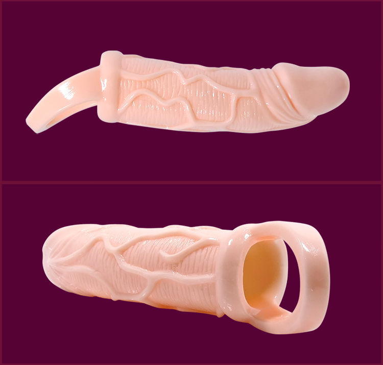 BAILE - PENIS EXTENDER SHEATH WITH VIBRATION AND STRAP FOR TESTICLES 13.5 CM - Image 3