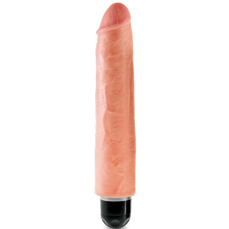 KING COCK – 25.4 CM VIBRATING STIFFY FLESH