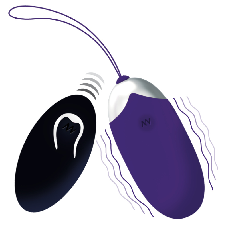 INTENSE – FLIPPY II VIBRATING EGG WITH REMOTE CONTROL PURPLE