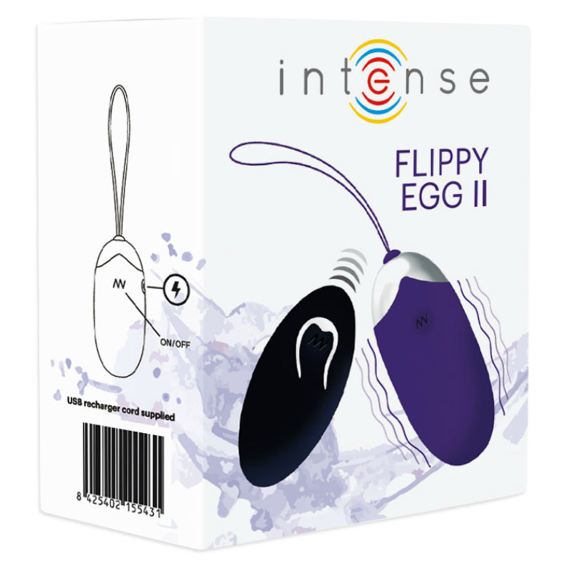 INTENSE - FLIPPY II VIBRATING EGG WITH REMOTE CONTROL PURPLE - Image 5