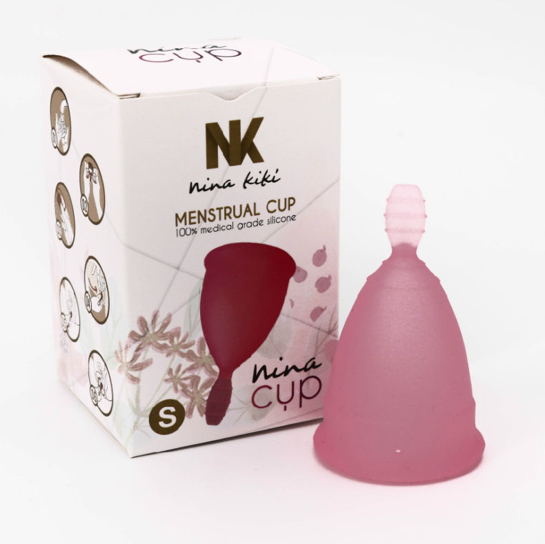 NINA KIKÍ – MENSTRUAL CUP PINK SIZE S 6 + 1 FREE
