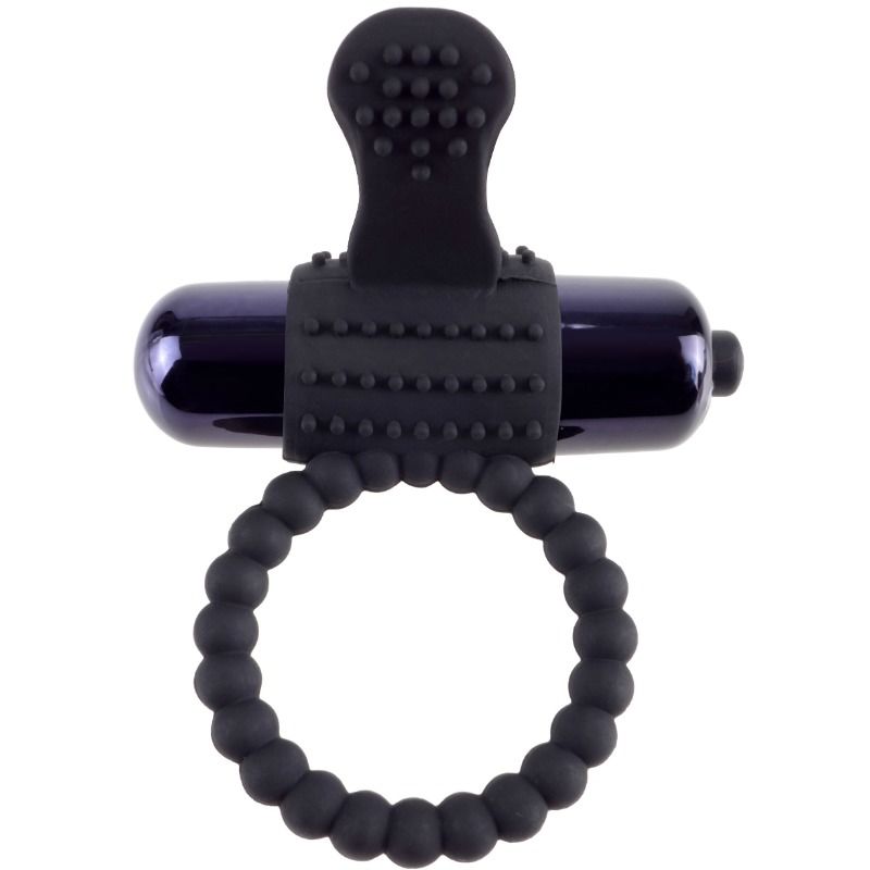 FANTASY C-RINGZ – BLACK SILICONE VIBRATING RING