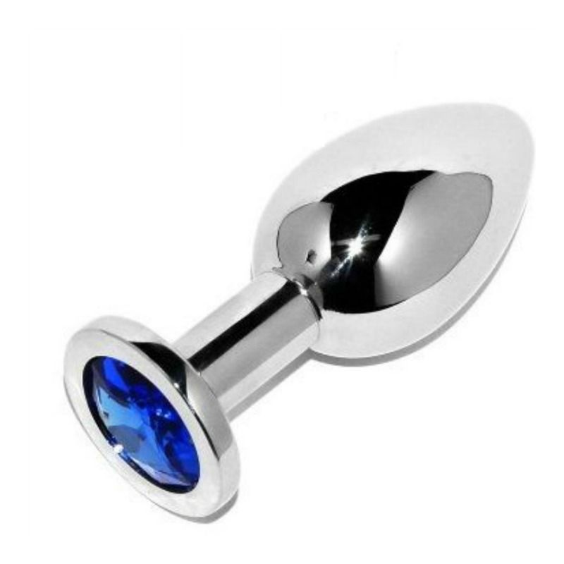 METAL HARD – ANAL PLUG DIAMOND BLUE SMALL 5.71CM