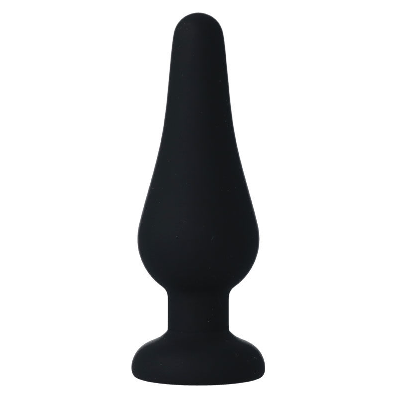INTENSE – ANAL PLUG PIPO M BLACK SILICONE 11 CM