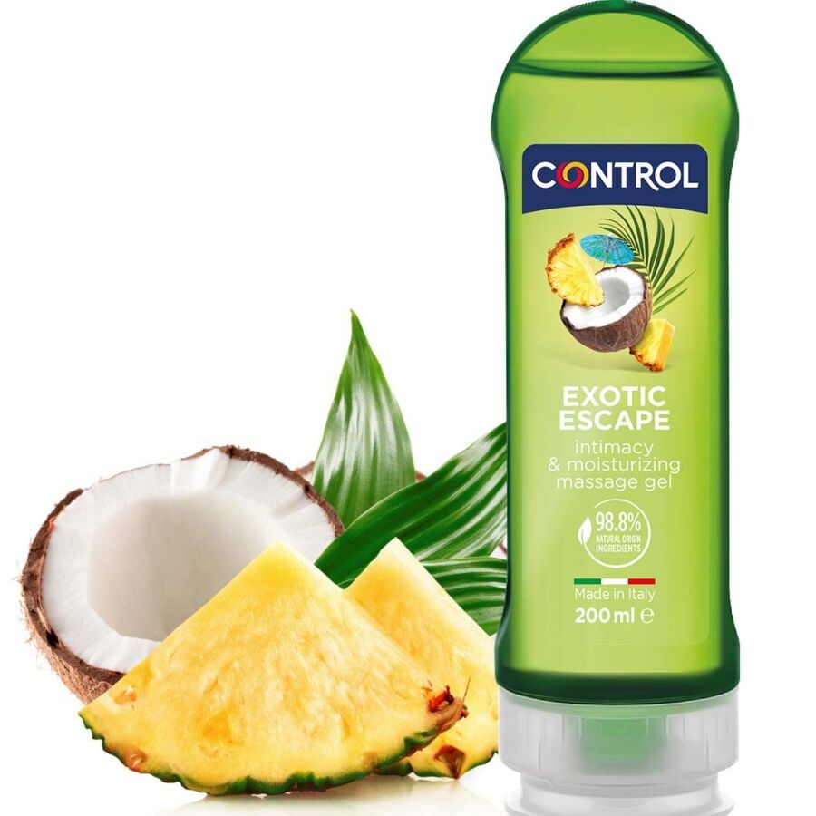 CONTROL – 2 EN 1 MASSAGE  PLEASURE EXOTIC 200 ML