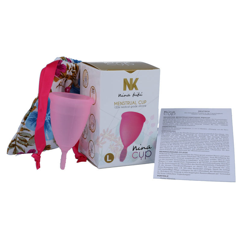 NINA KIKÍ – MENSTRUAL CUP PINK – SIZE L