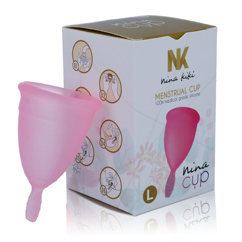NINA KIKÍ - MENSTRUAL CUP PINK - SIZE L - Image 4