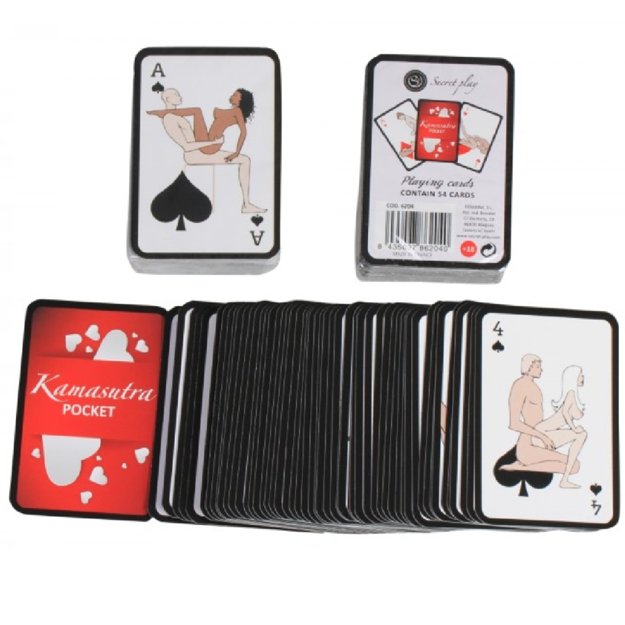 SECRETPLAY – POCKET KAMASUTRA PLAYING CARDS (ES/EN/PT/IT/FR/DE)