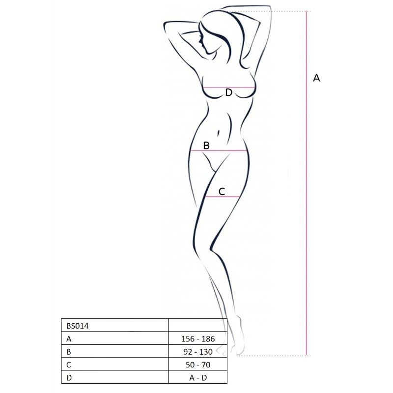 PASSION – WOMAN BS014 RED BODYSTOCKING ONE SIZE