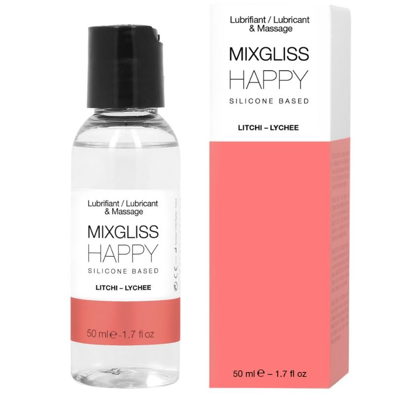 MIXGLISS – HAPPY LITCHI SILICONE LUBRICANT 50 ML