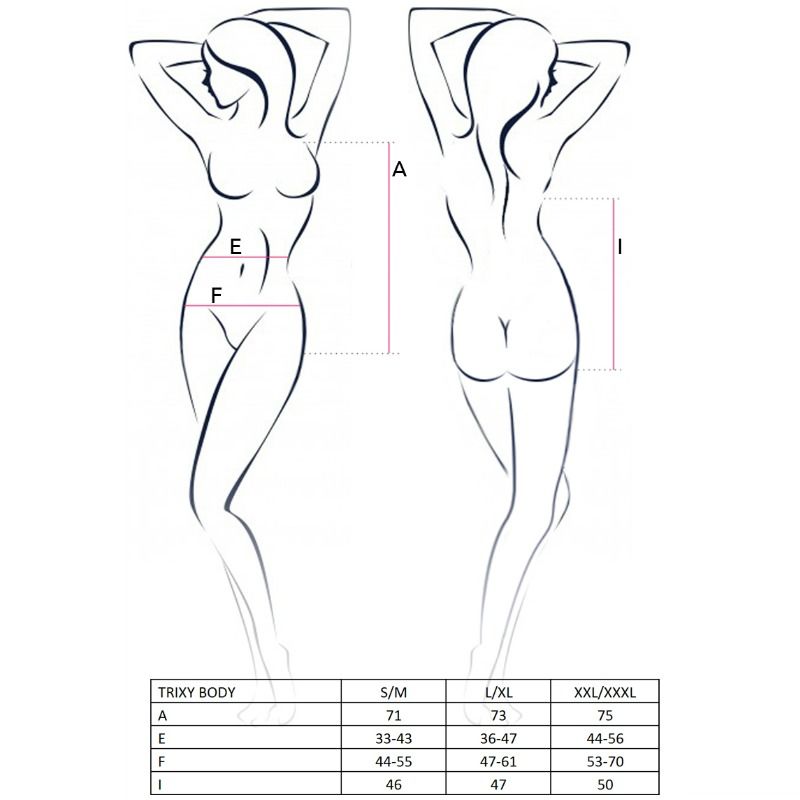 PASSION – WOMAN TRIXY TEDDY NEGRO TALLA L/XL