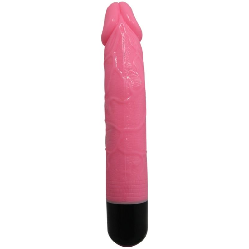 BAILE – COLORFUL SEX REALISTIC VIBRATOR PINK 23 CM