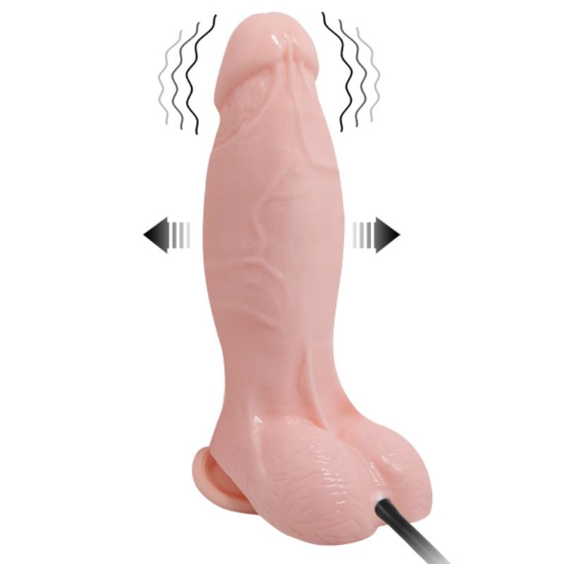 BAILE – REALISTIC VIBRATING AND INFLATABLE DILDO 18.8 CM