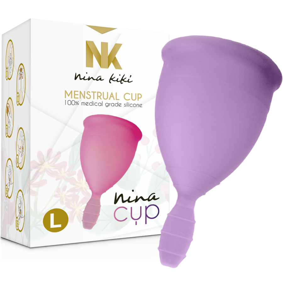 NINA KIKÍ - MENSTRUAL CUP PURPLE - SIZE L - Image 4