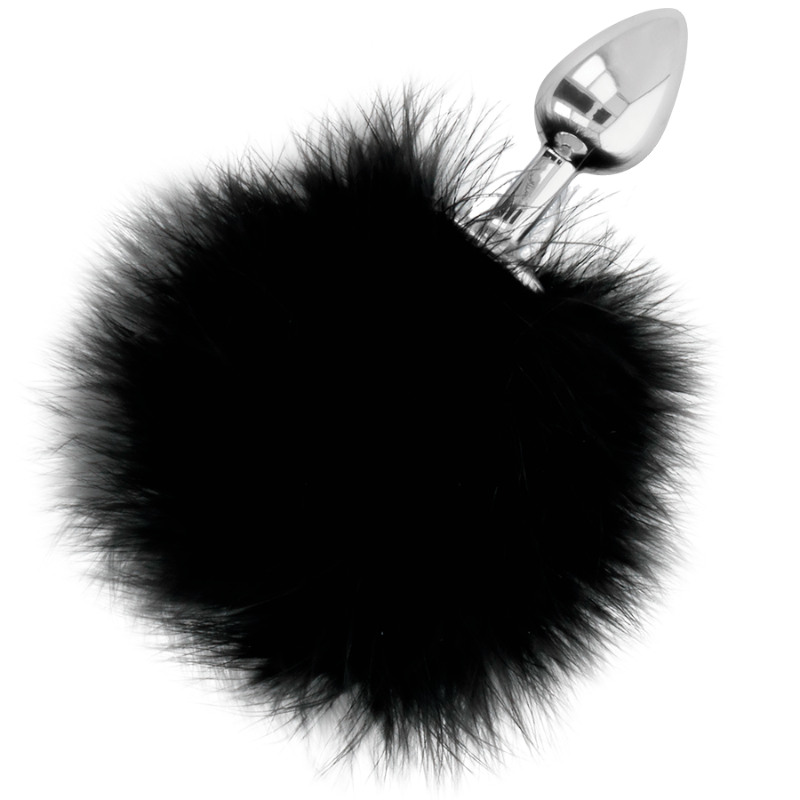 DARKNESS – EXTRA ANAL BUTTPLUG WITH TAIL BLACK 7 CM