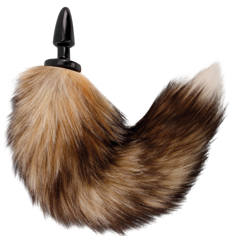 DARKNESS – NATURAL TAIL WITH SILICONE ANAL PLUG 10 CM