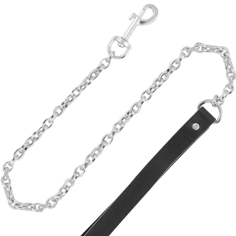 DARKNESS - HIGH QUALITY LEATHER NECKLACE WITH LEASH - Image 3