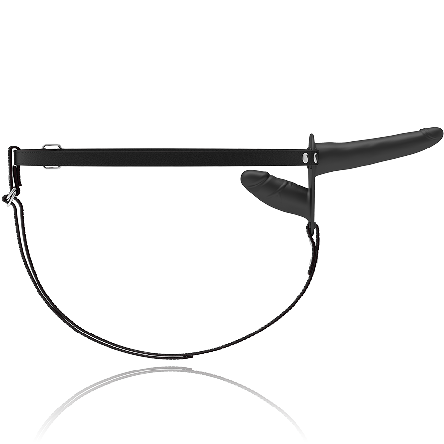 FETISH SUBMISSIVE HARNESS - BLACK DOUBLE PENETRATION - Image 3