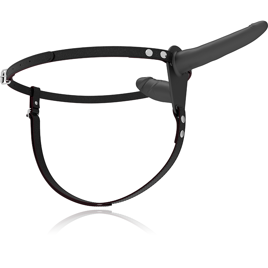 FETISH SUBMISSIVE HARNESS - BLACK DOUBLE PENETRATION - Image 4